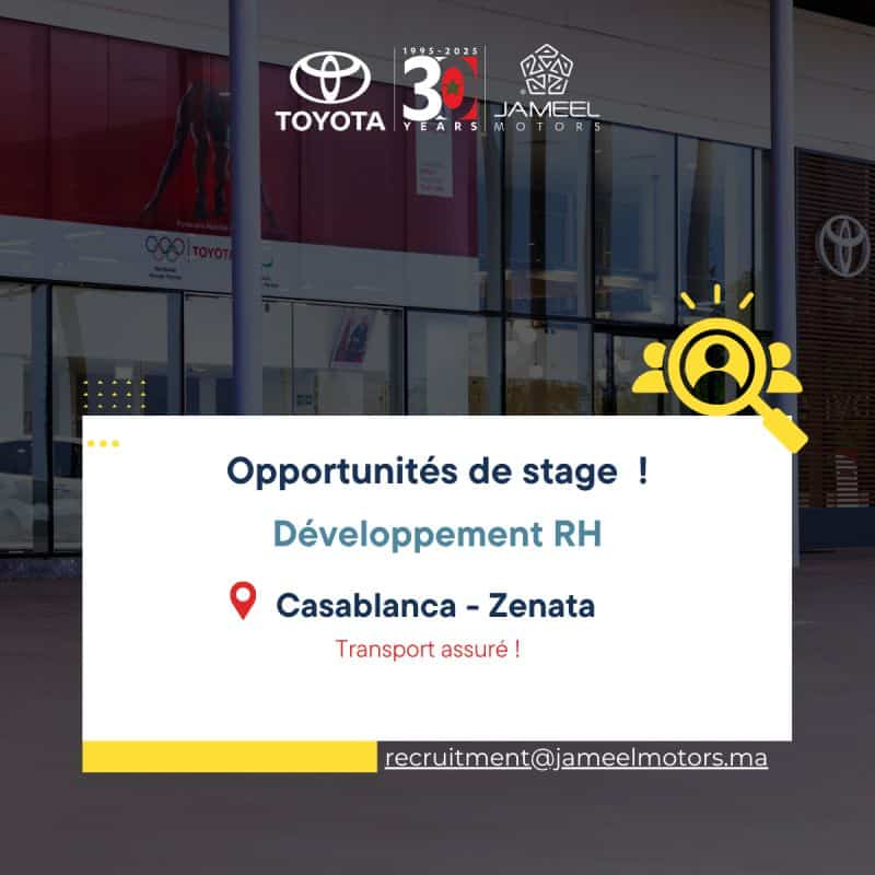 Jameel Motors Recrutement