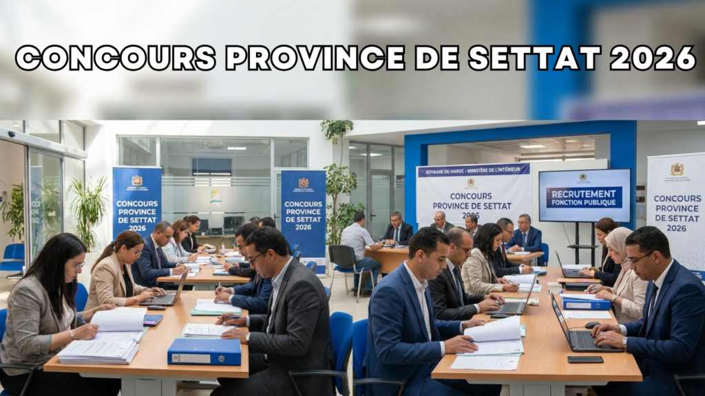 Concours Province de Settat 2026