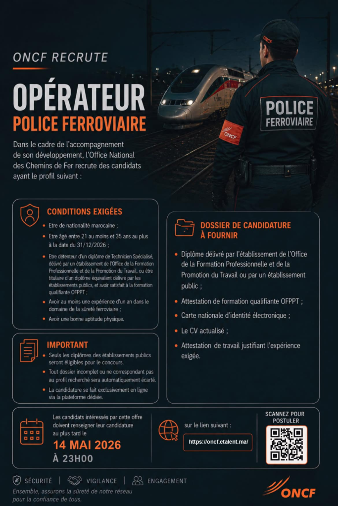 Concours ONCF 2026