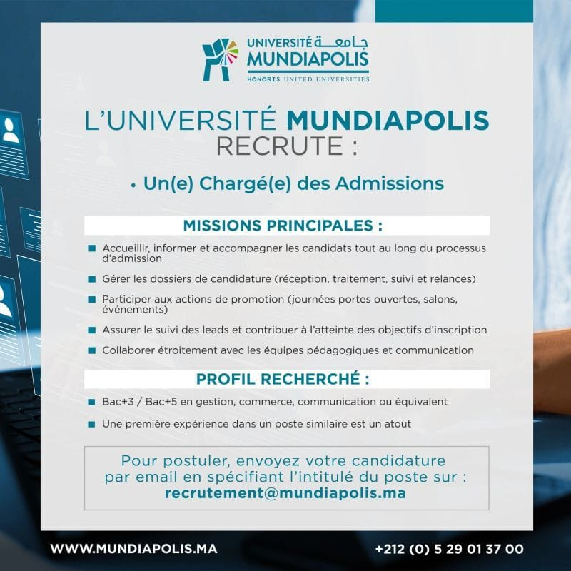 Recrutement Mundiapolis 