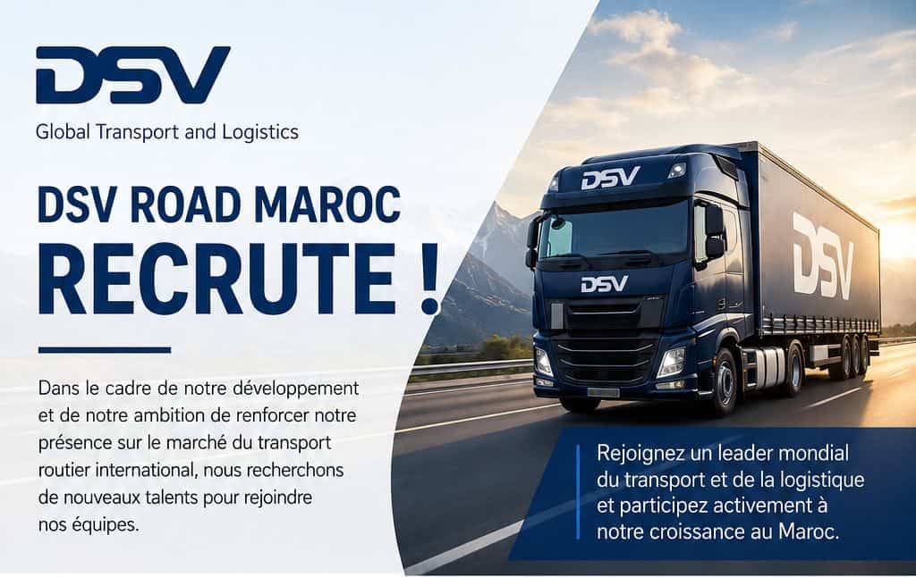 Recrutement DSV Road Maroc 2026