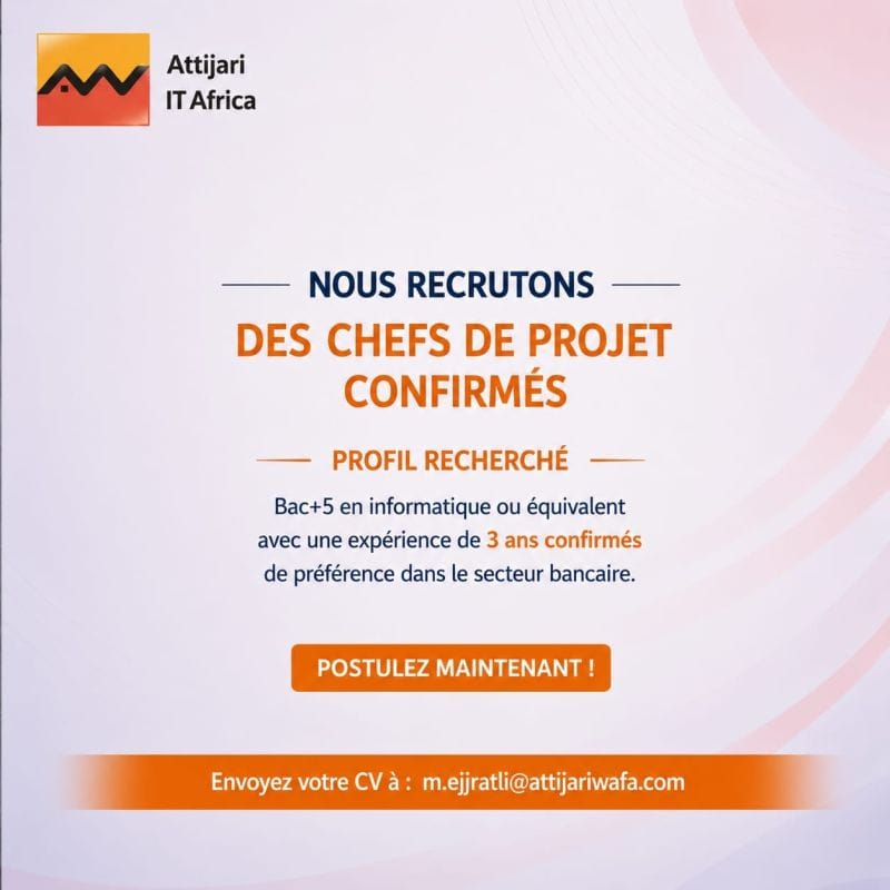 Recrutement Attijari IT Africa 2026